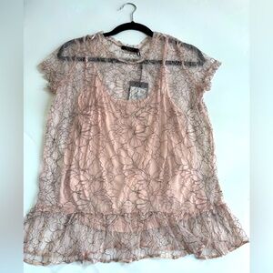 Mohito Women's pink Lace Top size S